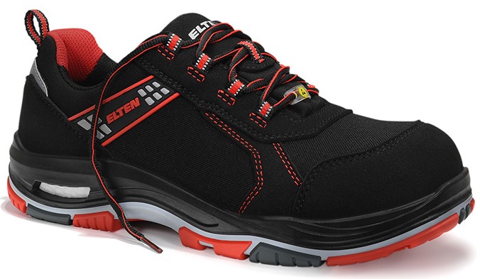 Elten Ian XXTP 721310 Sicherheitshalbschuhe Low ESD S2 black-red