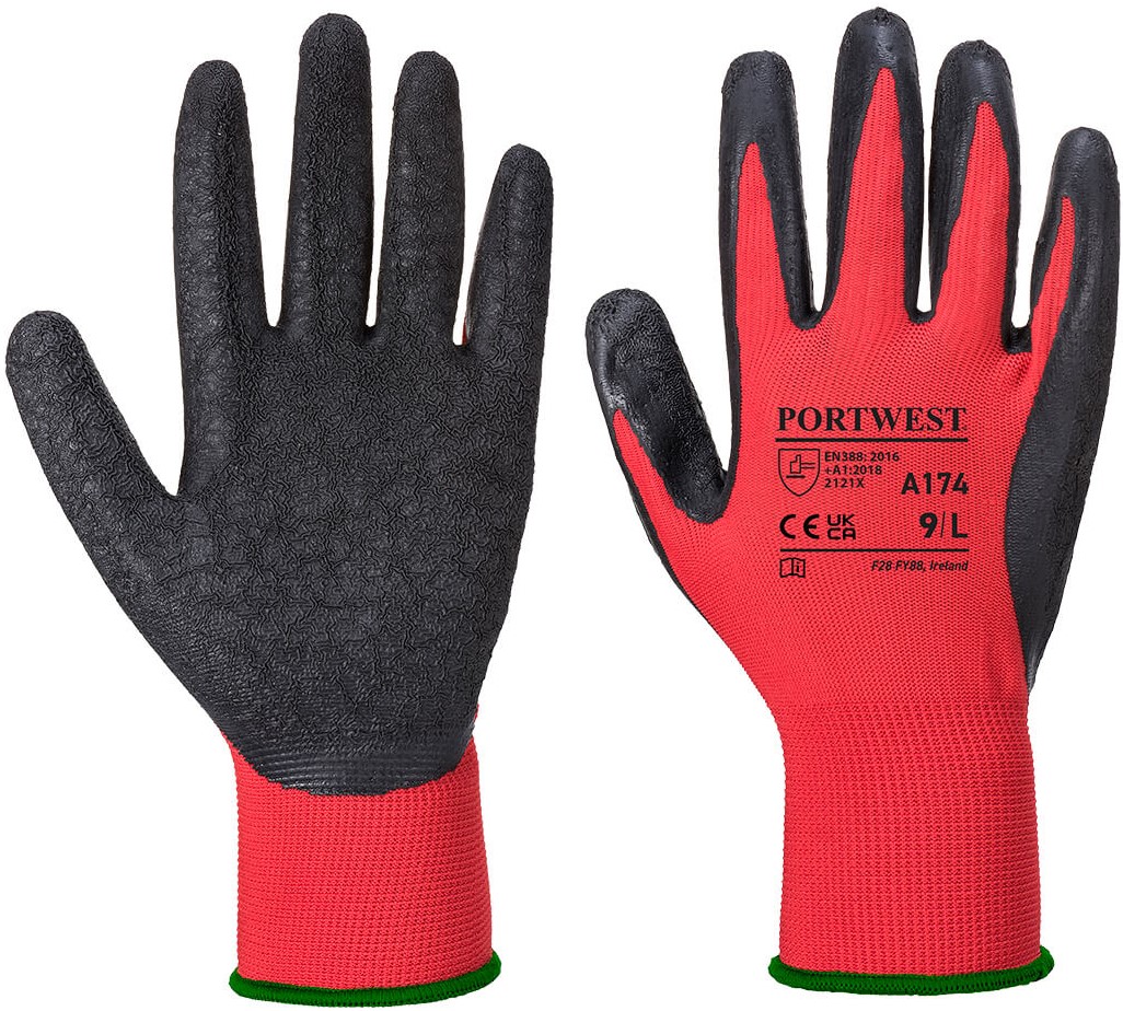 Portwest A174 FlexGrip Latex-Schutzhandschuhe