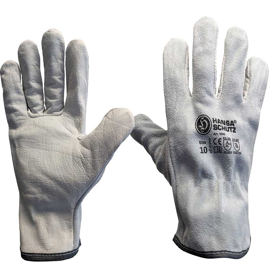 HansaTec 3242 Driver Handschuhe mit Spaltleder Rücken