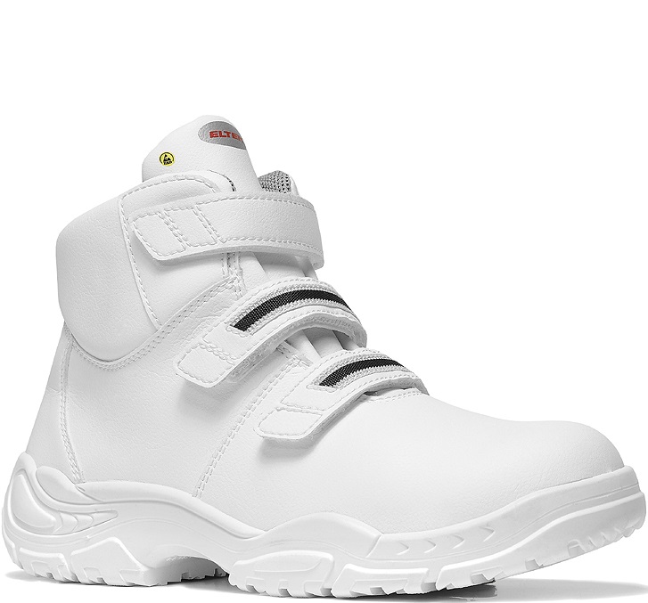 Elten White Strap Mid 760171 Stiefel ESD S3 mit Klettverschluss weiß