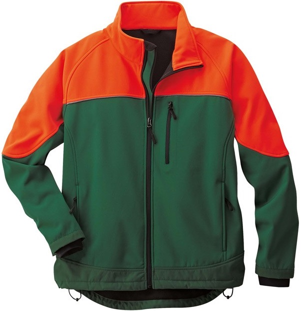 Scheibler Elutex Softshelljacke Forst grün-orange