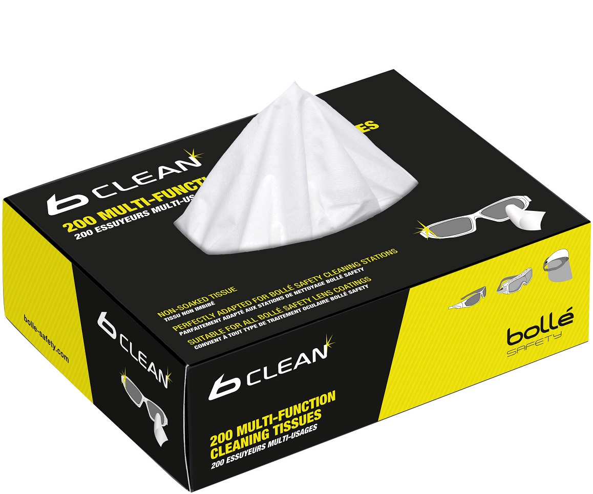 Bollé Nachfüllpackung mit 200 Reinigungstüchern B-CLEAN B401 PACMPCT