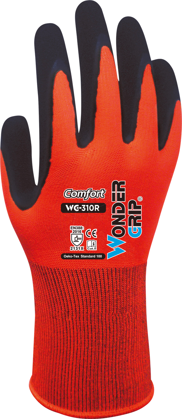 Wonder Grip WG-310R Comfort Latex-Schutzhandschuhe