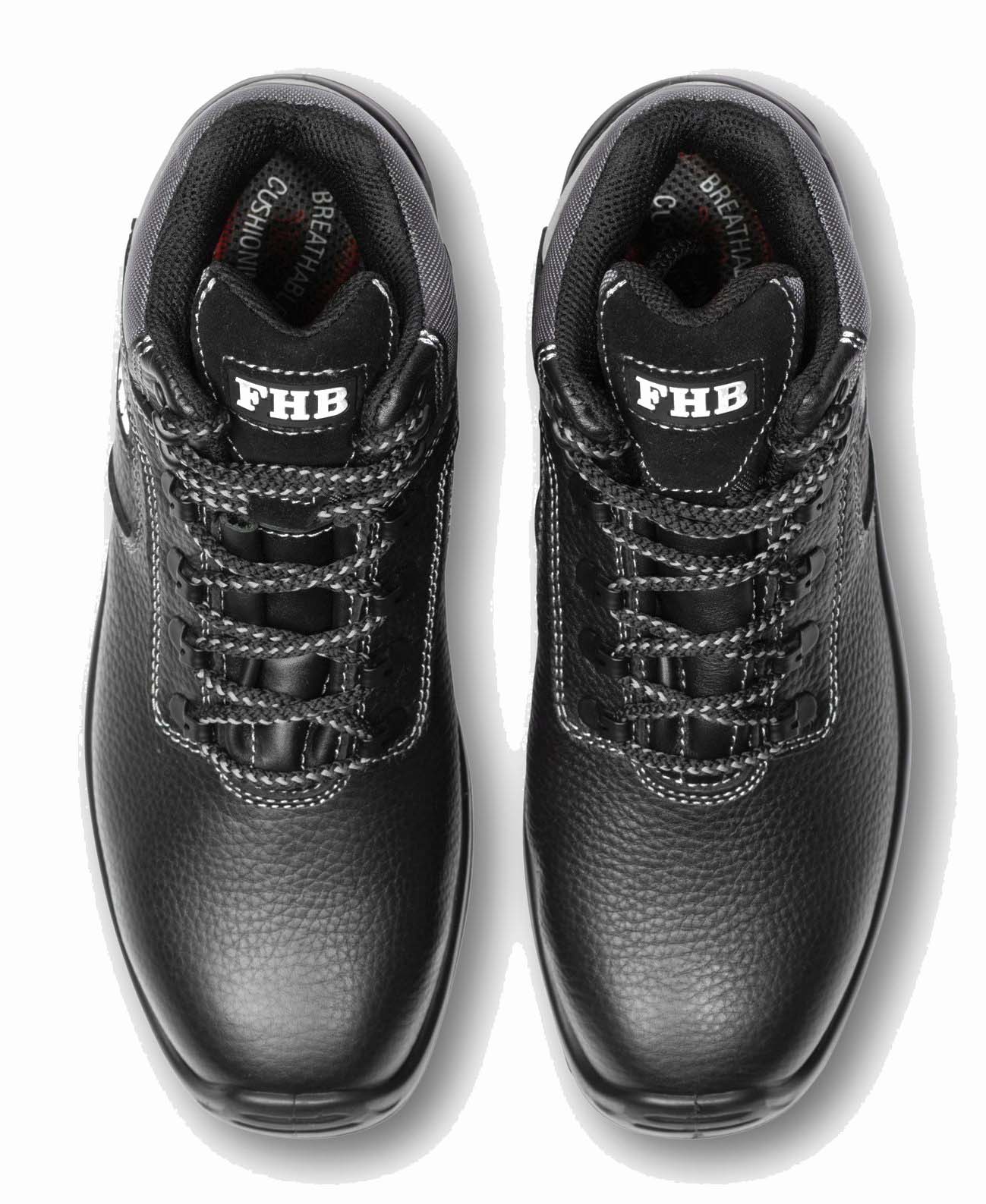FHB 83962 WILFRIED hitzebeständige S3 Sicherheitsschnürstiefel schwarz