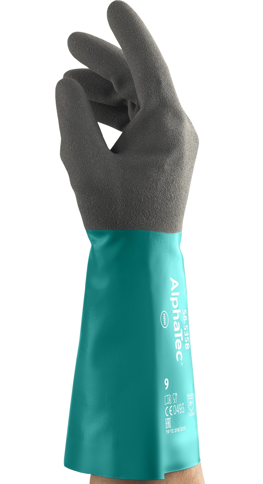 Ansell AlphaTec 58-535B Nitril-Chemikalienschutzhandschuhe