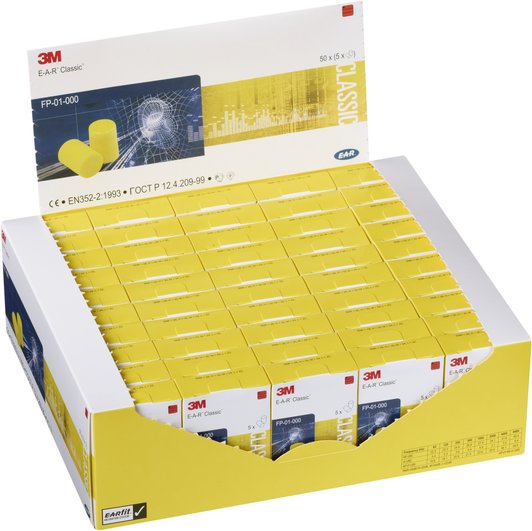 3M E-A-R Classic FP01000 Gehörschutzstöpsel Taschenpackung