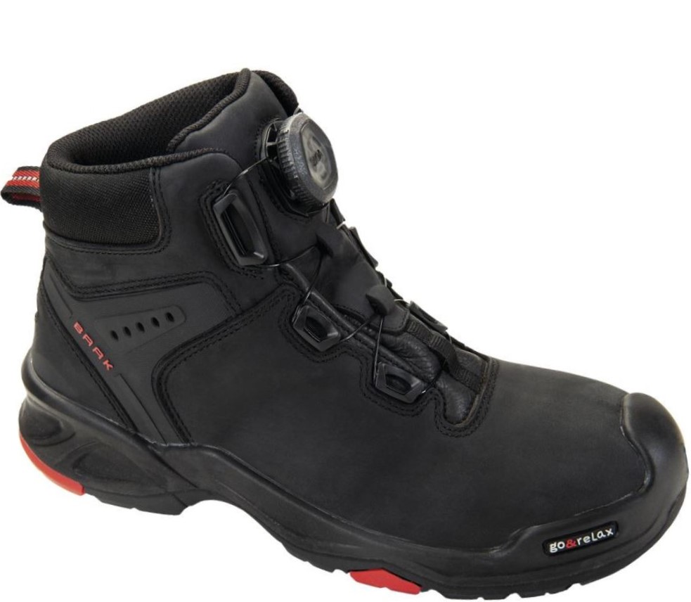 Baak 6642 Braxton Schnürstiefel S3 SRC HRO BOA schwarz-rot
