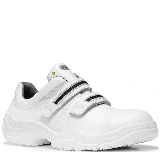 Elten White Strap Low 720171 Halbschuhe ESD S3  mit Klettverschluss weiß