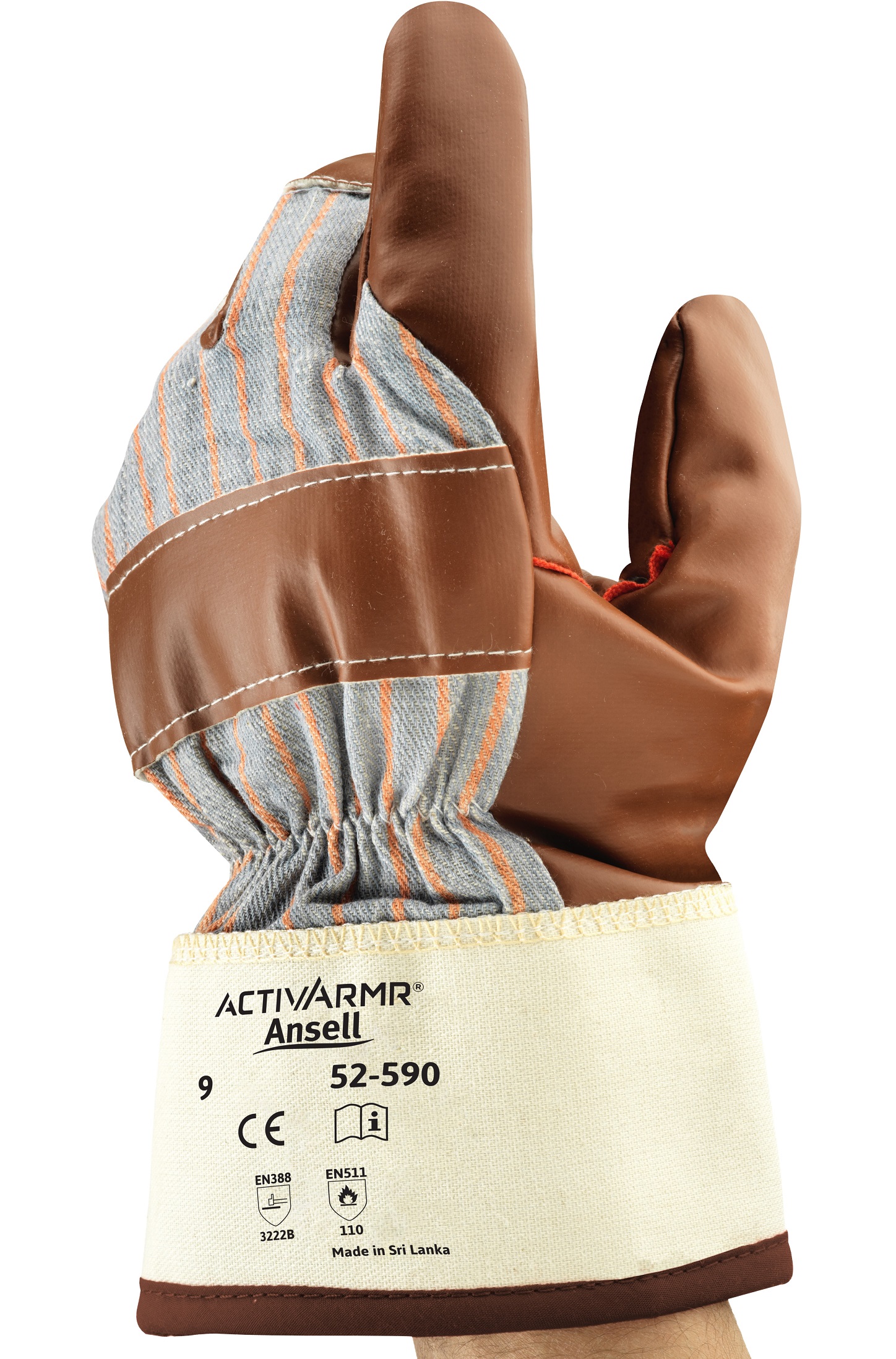 Ansell ActivArmr 52-590 Winter-Nitril-Schnittschutzhandschuhe Level B