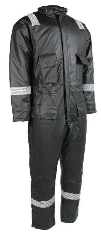 Lyngsøe LR3332 Winteroverall PU mit Steppfutter schwarz
