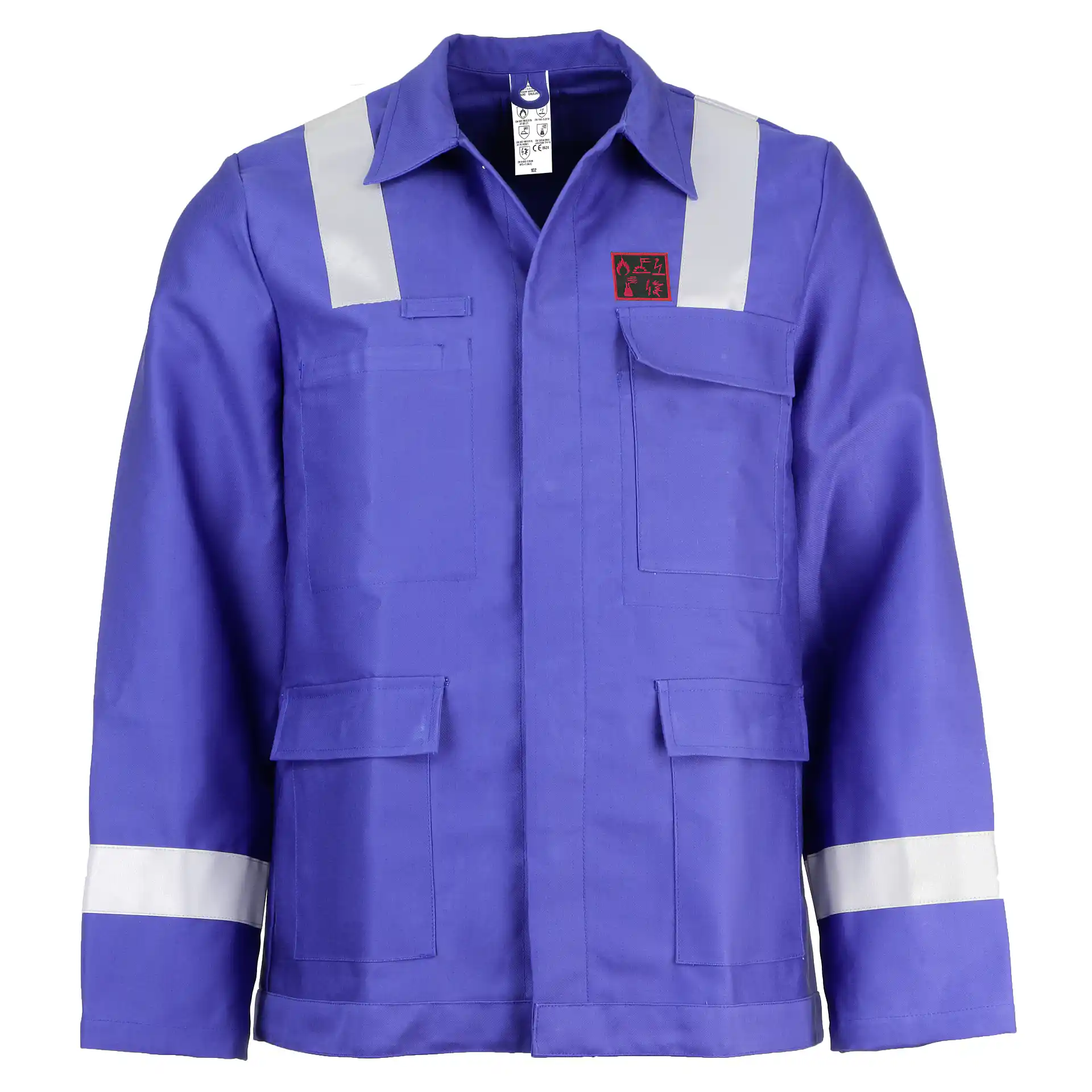 Asatex DALEJA01MR Schweißerschutz-Jacke blau