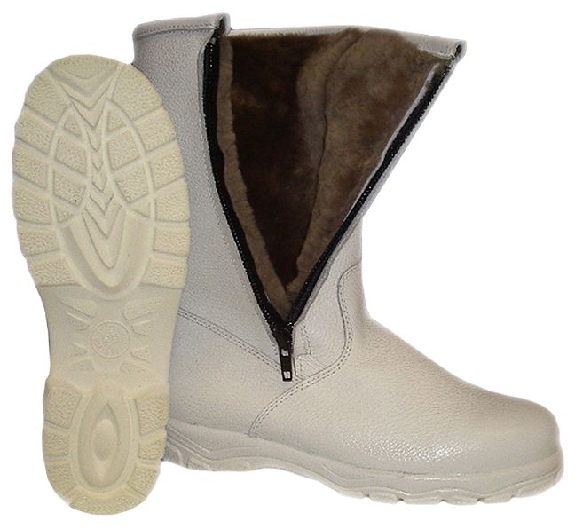 IBV 5087SK Tiefkühl Lederschaftstiefel weiß