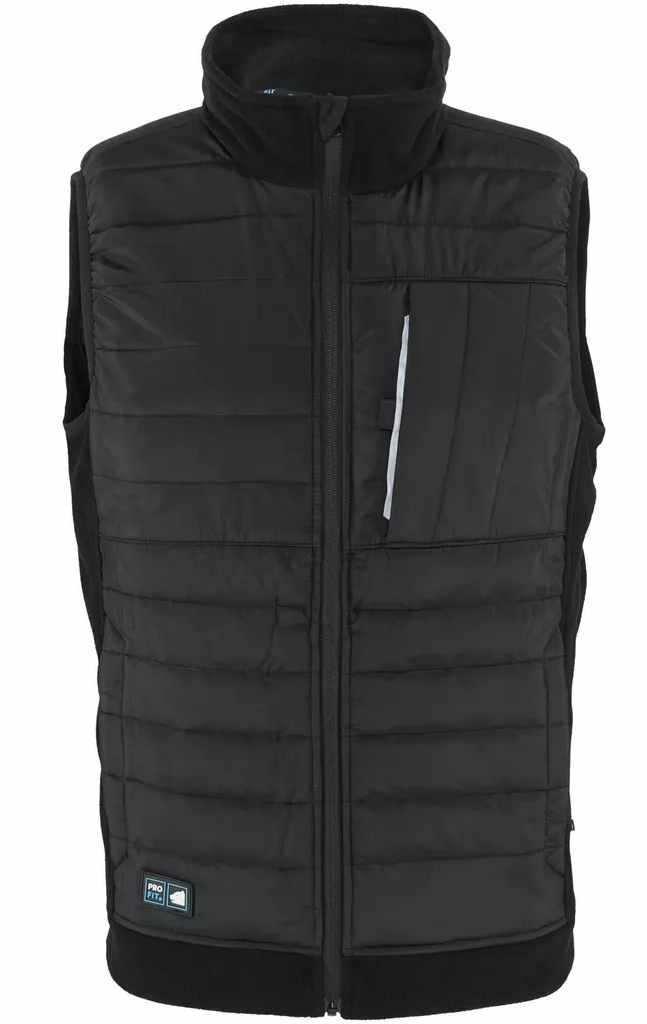 Pro-Fit 9898 Fleeceweste Hybrid Zip-in-Funktion schwarz