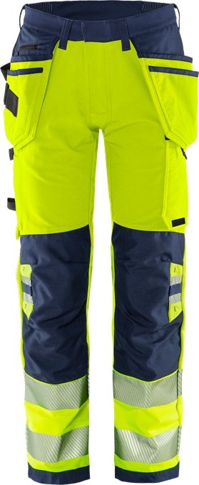 Fristads 134188 High Vis Green Handwerker Warnschutz-Stretchhose 2644 GSTP