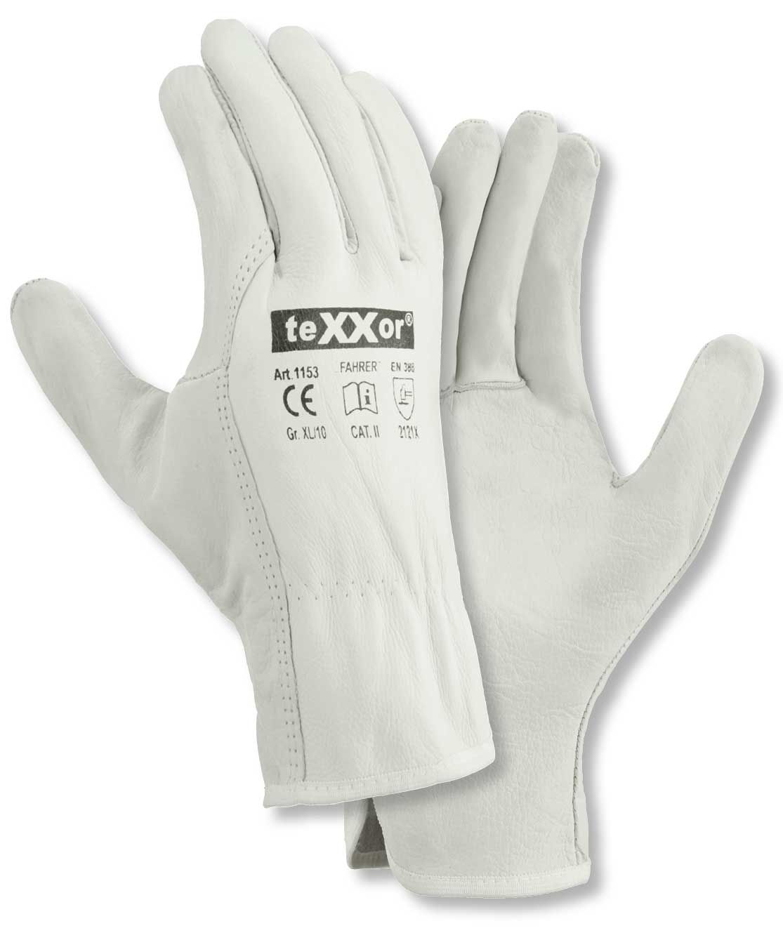 texxor 1153 Fahrer Rindnappalederhandschuhe