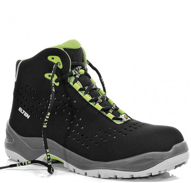 Elten Impulse green Mid 762551 Schnürstiefel ESD S1P schwarz/grün