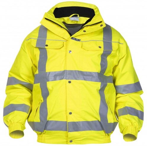 Hydrowear Foxhol 04021602P Warnschutz-Regenpilotjacke leuchtgelb