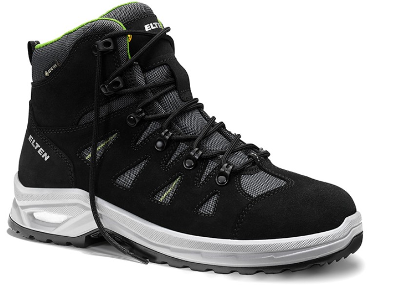ELTEN Sicherheitsstiefel RIWEMO XXP GTX black-green Mid ESD S2 WR CI