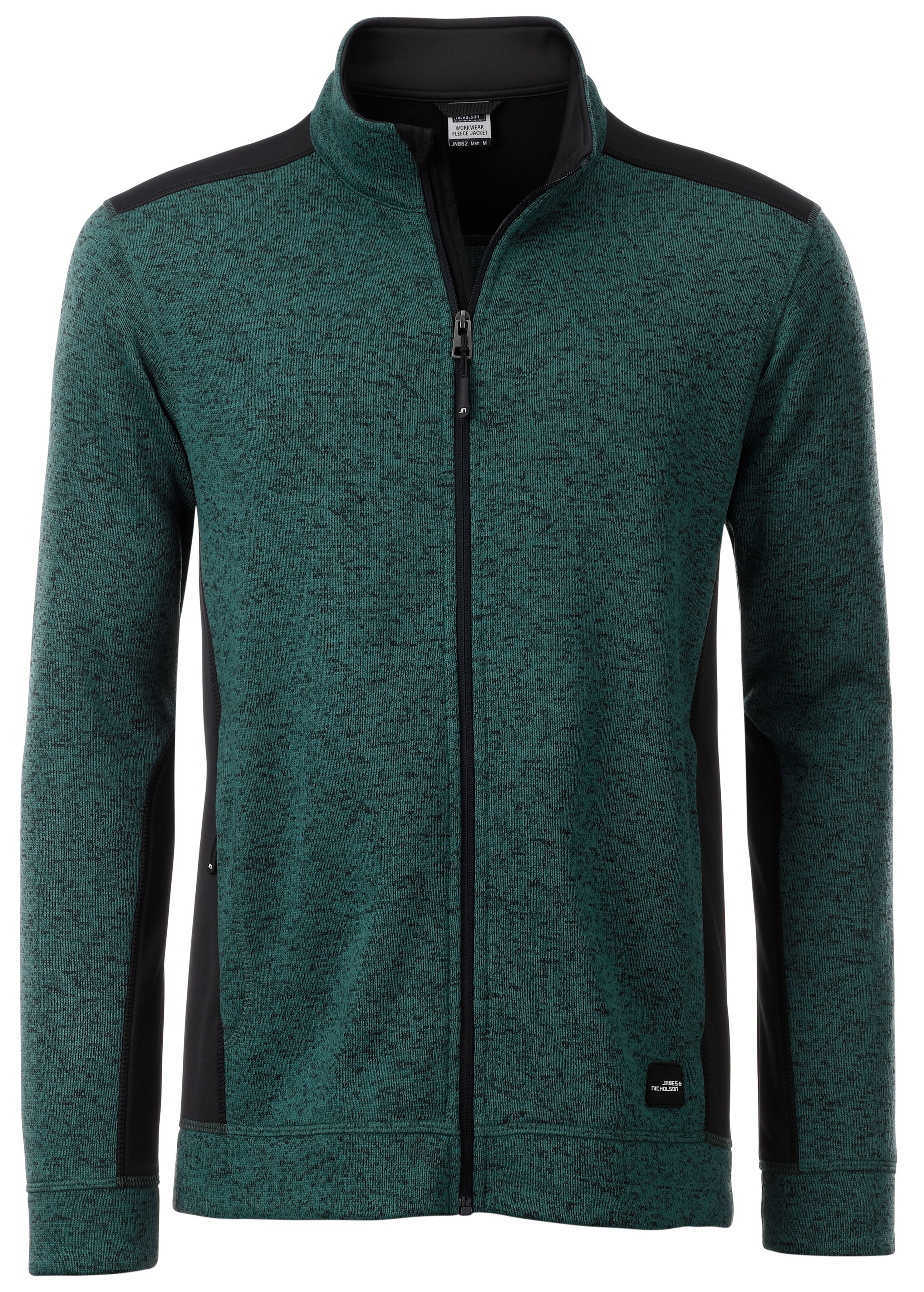 dark-green-melange-black