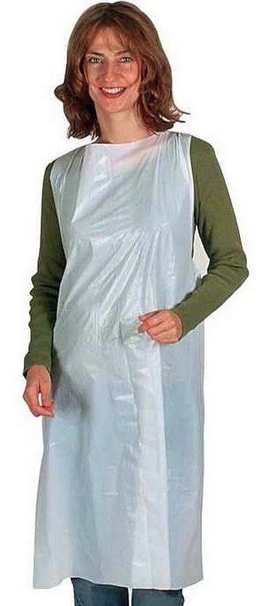 Unigloves PE-Schürze geblockt leicht weiß 80 x 125 cm 7001