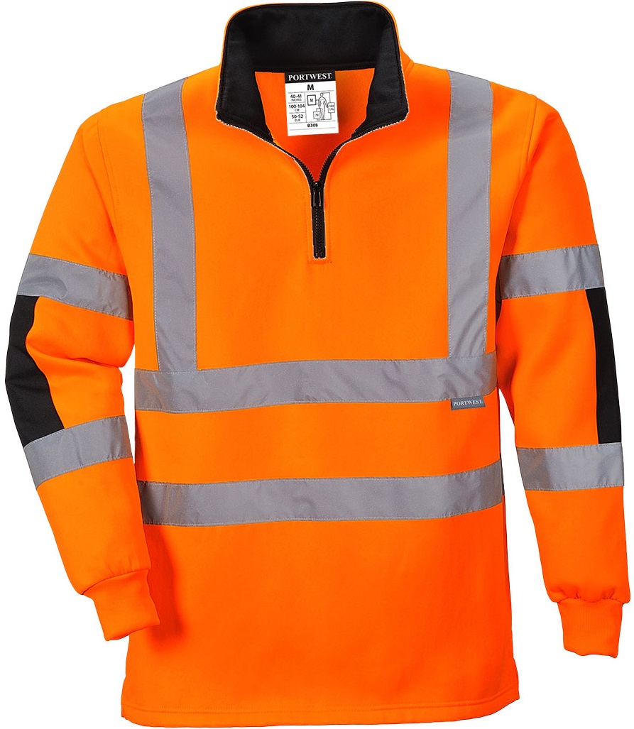 *SALE* Portwest B308 Xenon Rugby Shirt leuchtorange
