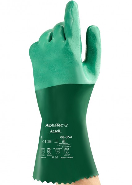 Ansell AlphaTec 08-352 Neopren-Chemikalienschutzhandschuhe
