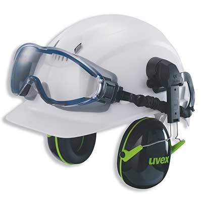 uvex 9302510 ultrasonic Vollsichtbrille mit Helmhalterung